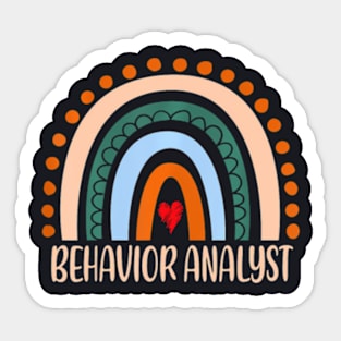 Behavior Analyst Rainbow Appreciation Day Back To School Sticker